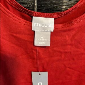 Chico's Vibrant Red Blouse